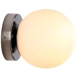 Applique Murale Avec Sphère En Verre Opale AVA Inspiration Flos IC C/W1- E27 - IP44 Chromé 11 Applique Murale Avec Sphère En Verre Opale AVA Inspiration Flos IC C/W1- E27 - IP44 Chromé -OSRAM || EUROPALAMP Soldes Boutique 96787778 5