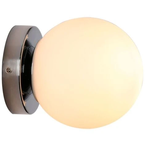 Applique Murale Avec Sphère En Verre Opale AVA Inspiration Flos IC C/W1- E27 - IP44 Chromé 7 Applique Murale Avec Sphère En Verre Opale AVA Inspiration Flos IC C/W1- E27 - IP44 Chromé – Image 5