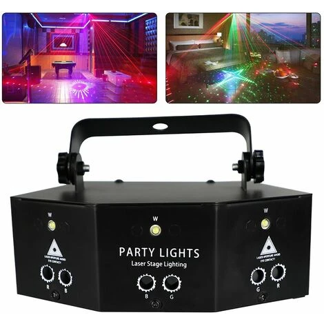 Télécommande 9-EYE RGB DMX Scan Projecteur Laser Lampe LED Strobe Stage DJ Party Lights Light-Wireless Party Lights Mariage Noël 3 Télécommande 9-EYE RGB DMX Scan Projecteur Laser Lampe LED Strobe Stage DJ Party Lights Light-Wireless Party Lights Mariage Noël