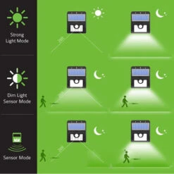 Lampe Solaire Extérieur, 2 Pack 30 LED Lumière Etanche éclairage Solaire Avec Détecteur De Mouvement De Sécurité Sans Fil Lampe Mural Pour Jardin -OSRAM || EUROPALAMP Soldes Boutique 97247716 3