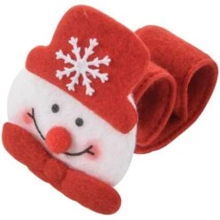 1pc Bracelet De Cercle De Patte De Montre Cadeaux Pour Enfants Du Decor De Poignet De Fete De (Modeles De Bonhomme De Neige De )