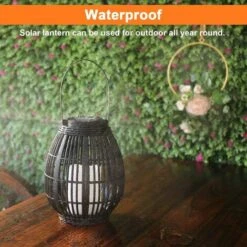 Lanterne Solaire Exterieur Lanterne Solaire Bougie LED Décorative Étanche Lampe Suspendue Lumières Jardin Pour Garden Patio Pelouse Porche Fête -OSRAM || EUROPALAMP Soldes Boutique 97516386 5