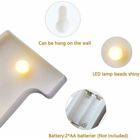 Lampe à Chiffres LED, Chiffres Lumineux De 0 à 9, Décoration LED Pour Anniversaires, Mariages, Vacances, Bar à La Maison (1) 6 Lampe à Chiffres LED, Chiffres Lumineux De 0 à 9, Décoration LED Pour Anniversaires, Mariages, Vacances, Bar à La Maison (1) – Image 4