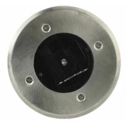 Lot De 6 Spots LED Solaires Encastrables Au Sol - Ronds - Diamètre : 85 Mm - Extérieur Résistant Au Piétement - Façade En Acier Inoxydable - 6 Lampes Solaires -OSRAM || EUROPALAMP Soldes Boutique 97649443 5