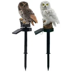 LED Solaire Jardin Lumière Flamant Rose Hibou Pelouse Lampe étanche Solaire LED Lumières éclairage Extérieur Veilleuse Décorative Maison Jardin