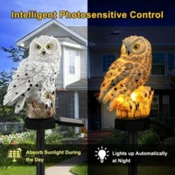 LED Solaire Jardin Lumière Flamant Rose Hibou Pelouse Lampe étanche Solaire LED Lumières éclairage Extérieur Veilleuse Décorative Maison Jardin -OSRAM || EUROPALAMP Soldes Boutique 97727427 4
