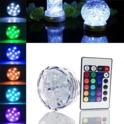 Lumières LED Sous-marines 10 LED Lumières LED Sous-marines étanches IP68