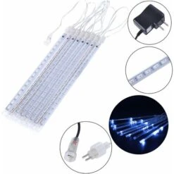 Lumières De Pluie Tombantes Meteor Shower Lights Lumières De Noël 30 Cm 8 Tubes 144 LED -OSRAM || EUROPALAMP Soldes Boutique 97748513 5