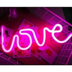 Love Neon Signs, LED Neon Light For Party Supplies, Accessoire De Décoration De Chambre De Filles, Décoration De Table, Cadeaux Pour Enfants -OSRAM || EUROPALAMP Soldes Boutique 97752160 4
