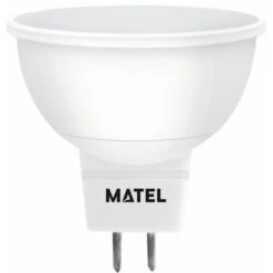 MATEL M290439 Ampoule LED Mr16 Aluminium Pc 120° SMD Lumière Calida 5w 12 V