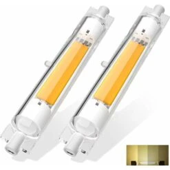 2 Pièces R7S LED 118mm Dimmable 20W Blanc Naturel 4500K Sans Scintillement, Linéaire Ampoule LED R7S 118mm Remplacer Lampe Halogène