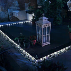 Randaco Guirlande Lumineuse Exterieure Solaire Etanche,avec 8 Modes, Pour La Decoration Exterieur, Jardin, Arbres,12m 100 LED(Blanc Froid) -OSRAM || EUROPALAMP Soldes Boutique 98626215 5