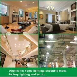 Ampoules LED E40 50W Lumière LED Blanc Chaud 3000K,4400LM, AC 85-265V, équivaut Ampoule Halogène 400W Lampe LED -OSRAM || EUROPALAMP Soldes Boutique 98864427 3