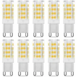 Ampoule LED G9 5W, Equivalent 40W , Blanc Chaud 3000k, 220-240V, 360° Angle De Faisceau, Pack De 10,dolaso