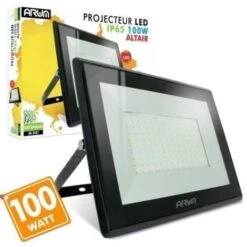 Projecteur LED 100W 9000 Lumens IP66 Haute Luminosité Température De Couleur: Blanc Chaud 3000K