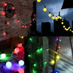 Lot De 10 Ampoules LED B22 2W ,ampoule écoénergétique Colorée Couleur,Ampoule De Noël,Ampoules Guirlande Rouge, Jaune, Bleu, Vert, Violet, (équivalent 20W) [Classe énergétique G] -OSRAM || EUROPALAMP Soldes Boutique 99623868 3