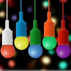 Lot De 10 Ampoules LED B22 2W ,ampoule écoénergétique Colorée Couleur,Ampoule De Noël,Ampoules Guirlande Rouge, Jaune, Bleu, Vert, Violet, (équivalent 20W) [Classe énergétique G] -OSRAM || EUROPALAMP Soldes Boutique 99623868 4